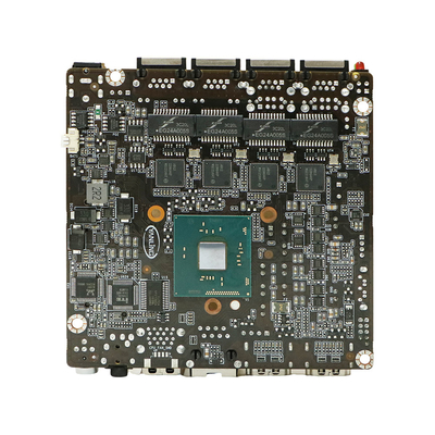 PCB 100 X 100mm 미니 메인보드 4 Lan 얇은 클라이언트 J3160 2hd 포트를 가진 NUC 메인보드