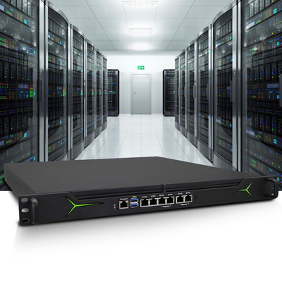 인텔 H610 칩셋을 가진 1U 랙마운트 리눅스 방화벽 장치