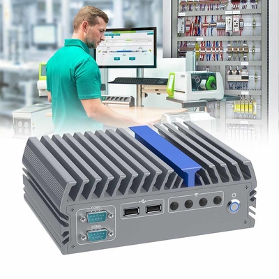컴팩트 컴퓨터 산업용 팬 없는 임베디드 컴퓨터 4 USB 3.0 2 USB 20