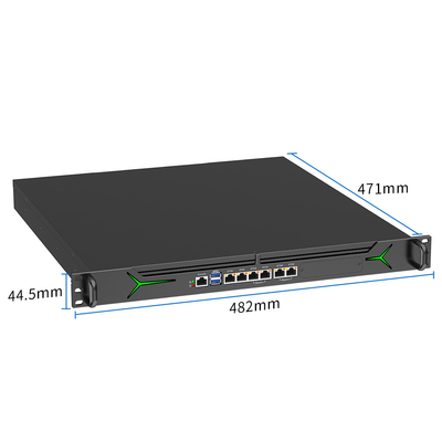 인텔 코어 1U 19 인치 랙 마운트 보안 장치 2 Gbps VPN 처리량