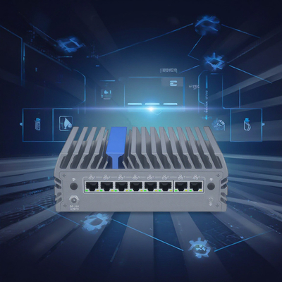 Barebone Fanless 미니 PC 방화벽 울트라 7 155U 인텔 그래픽 디스플레이 칩 4.3 GHz 맥스 터보 차이점을 경험