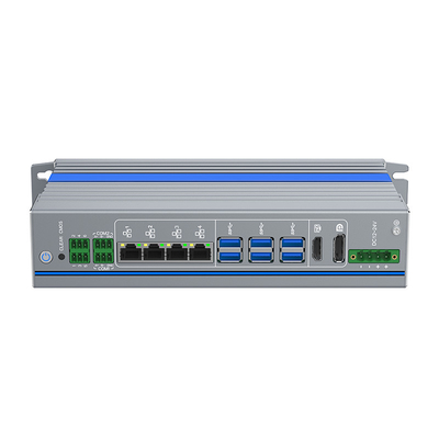 강력한 미니 PC 24v 팬리스 12세대 코어 미니 컴퓨팅 리눅스 6 USB3.0 4 LAN 포트